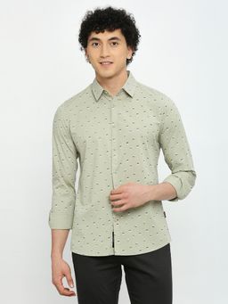 Being Human - Mens Green Casual Shirt
