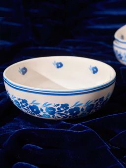 Amalfiee Ceramics - Blue Ivy Ceramic Serving Bowl