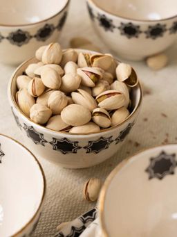 Amalfiee Ceramics - Shatranj Black and White Printed Portion Bowls (Pack of 6)