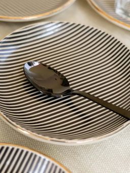 Amalfiee Ceramics - Shatranj Vasir Printed Quarter Plates (Pack of 4)