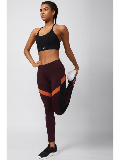 Reebok Womens Reebok Training Leggings Reebok Women Black Solid