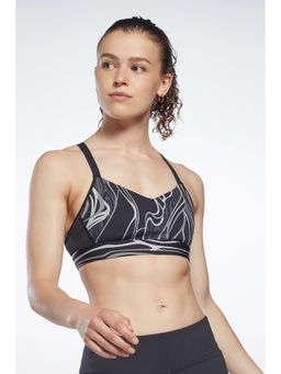 Reebok - Womens Training Lux Strappy Sports Bra Nature Grown Print