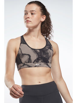 Reebok - Womens Lux Racer Jacquard Sports Bra