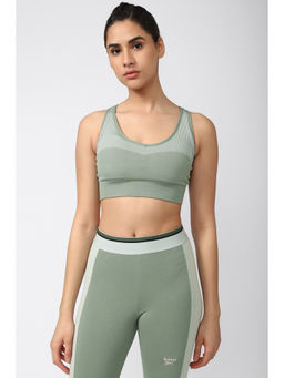 Reebok - Womens Green Seamless Bra