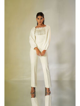 Label Iris - Ivory Floral Fringe Co-Ord (Set of 2)