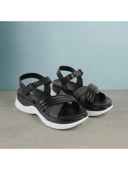 Mochi - Womens Black Casual Sandals