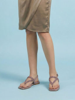 Mochi - Womens Purple Party Sandals
