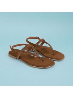 Mochi - Womens Brown Party Sandals