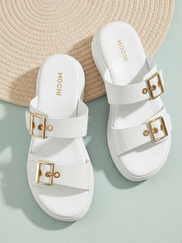 Mochi - Womens White Casual Sandals