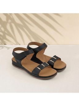 Metro - Womens Black Casual Sandals