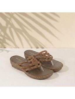 Metro - Womens Gold Casual Sandals