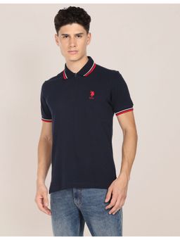 U.S. POLO ASSN. - Tipped Zipper Polo Shirt