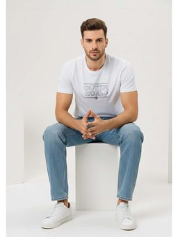 OUTERWORLD - Grey Silver Halo Men Luxury T-Shirt