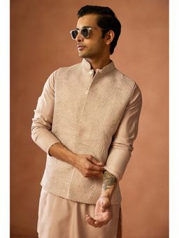 KISAH - Men Beige Nehru Jacket