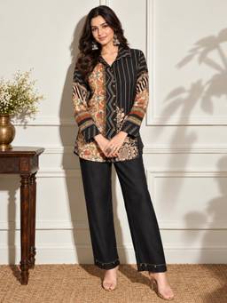 Autumnlane - Black Lipi Royce Printed Co-Ord Set