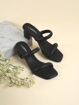 LAZERA SHOES - Women Black Minimalist Block Heels