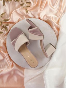 LAZERA SHOES - Women Mauve Block Heels
