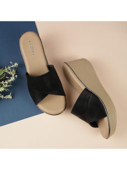 LAZERA SHOES - Women Black Wedges Heels