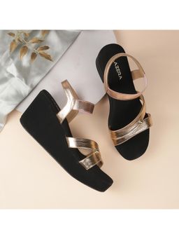 LAZERA SHOES - Women Rose Gold Wedges Heels
