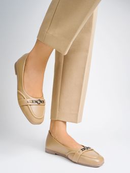 Shoetopia - Women Chic Beige Ballerina