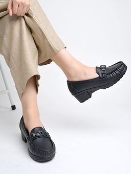Shoetopia - Women Comfortable Black Loafers