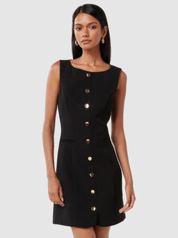 Forever New - Black Caitlin Petite Workwear Mini Dress
