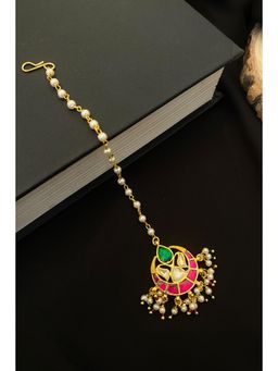 Abdesigns - Elite Pachi Kundan Gold Plated Maang Tikka