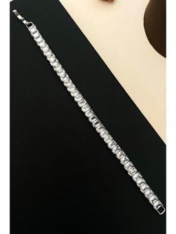 Abdesigns - Elegant High Quality Silver Plated Cz Bracelet