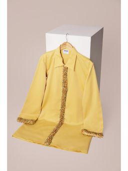 TheRealB - Yellow Embellished Womens Dress