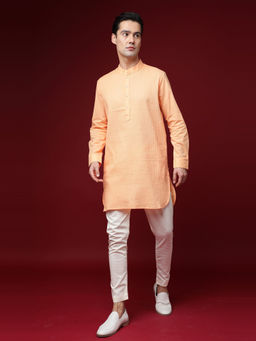 Rare Rabbit - Orange Solid Kurta