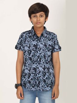 ZION - Boys Cotton Half Sleeve Multi Color Printed Shirt