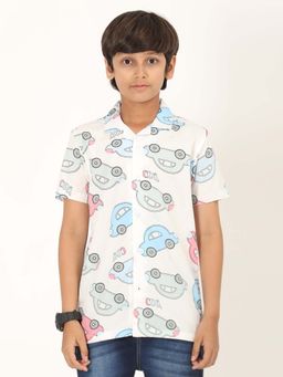 ZION - Boys Cotton Half Sleeve Multi-Color Shirt