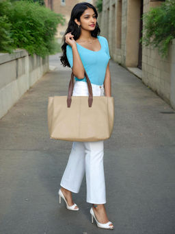 Toteteca - Beige Shoulder Bag