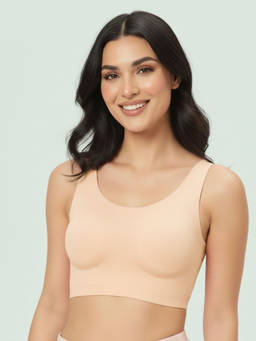 INTIMATE QUEEN - Basic Seamless Friction-Free Pull Over Bra