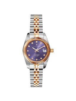 Jacques Du Manior - Inspiration Swiss Made Analogue Purple Round Dial Womens Watch- Nro.42
