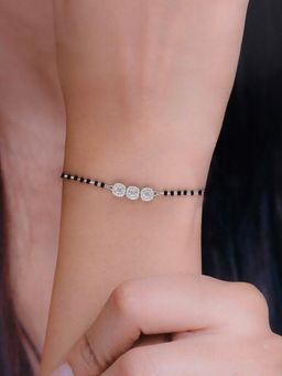 Kai Jewel - Sterling Silver Crystal Mangalsutra Bracelet