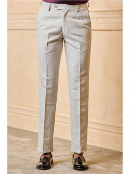 TASVA - Men White Formal Trouser