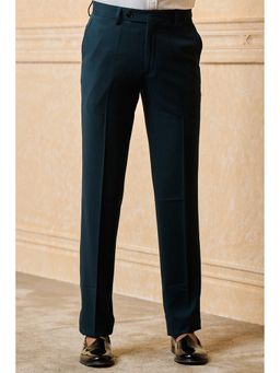TASVA - Men Green Formal Trouser