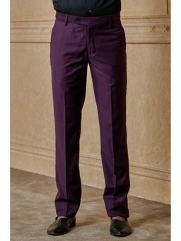 TASVA - Men Wine Formal Trouser