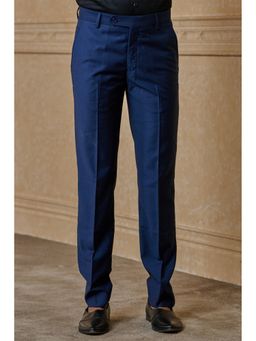 TASVA - Men Blue Formal Trouser