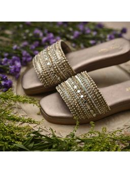 Coral Haze - Gold/silver Silk Sliders