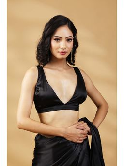 HANDME - Black Luxe Premium Silk Blouse