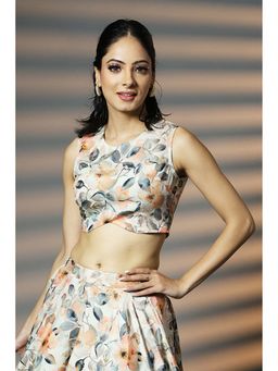 HANDME - Floral Royal Muse Blouse