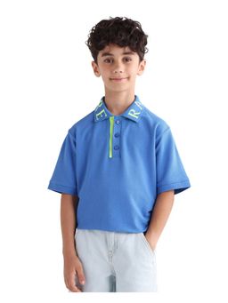 RARE ONES - Jacquard Collar Polo T-Shirt