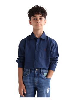 RARE ONES - Navy Blue Plain Shirt