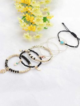 Yellow Chimes - Women Pack Of 6 Wraparound Bracelet