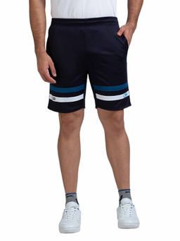 Black Panther - Men's Navy Polyester Acti Fit Shorts