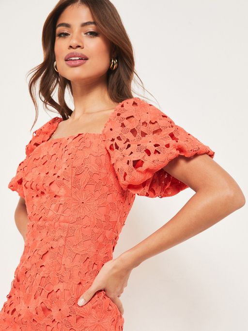 chinese dress ladies Lipsy London Pleated Bandeau Lace Waist Peplum Dress