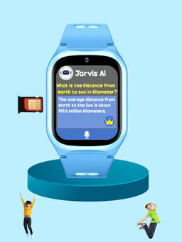 Spiky - Blue Android 4G Video Calling Kids Smart Watch (4-5 Years)