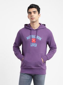 Levi's - Men Purple Hooded Sweatshirt